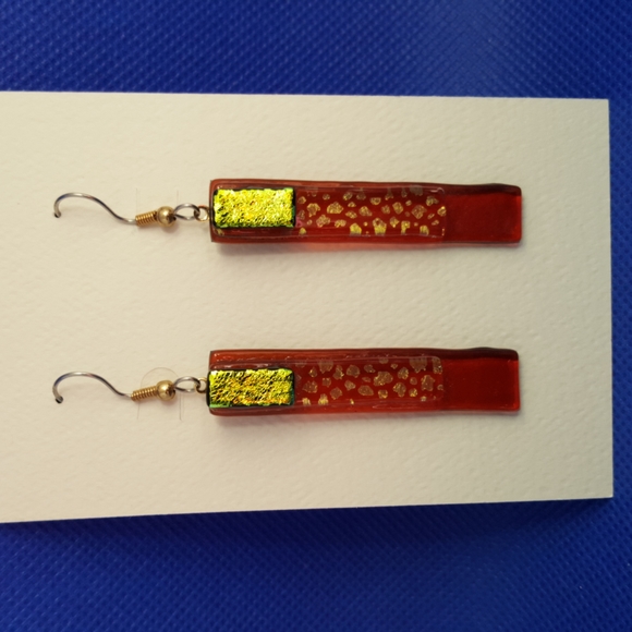 Stained Glass Earrings - Picture 1 of 4